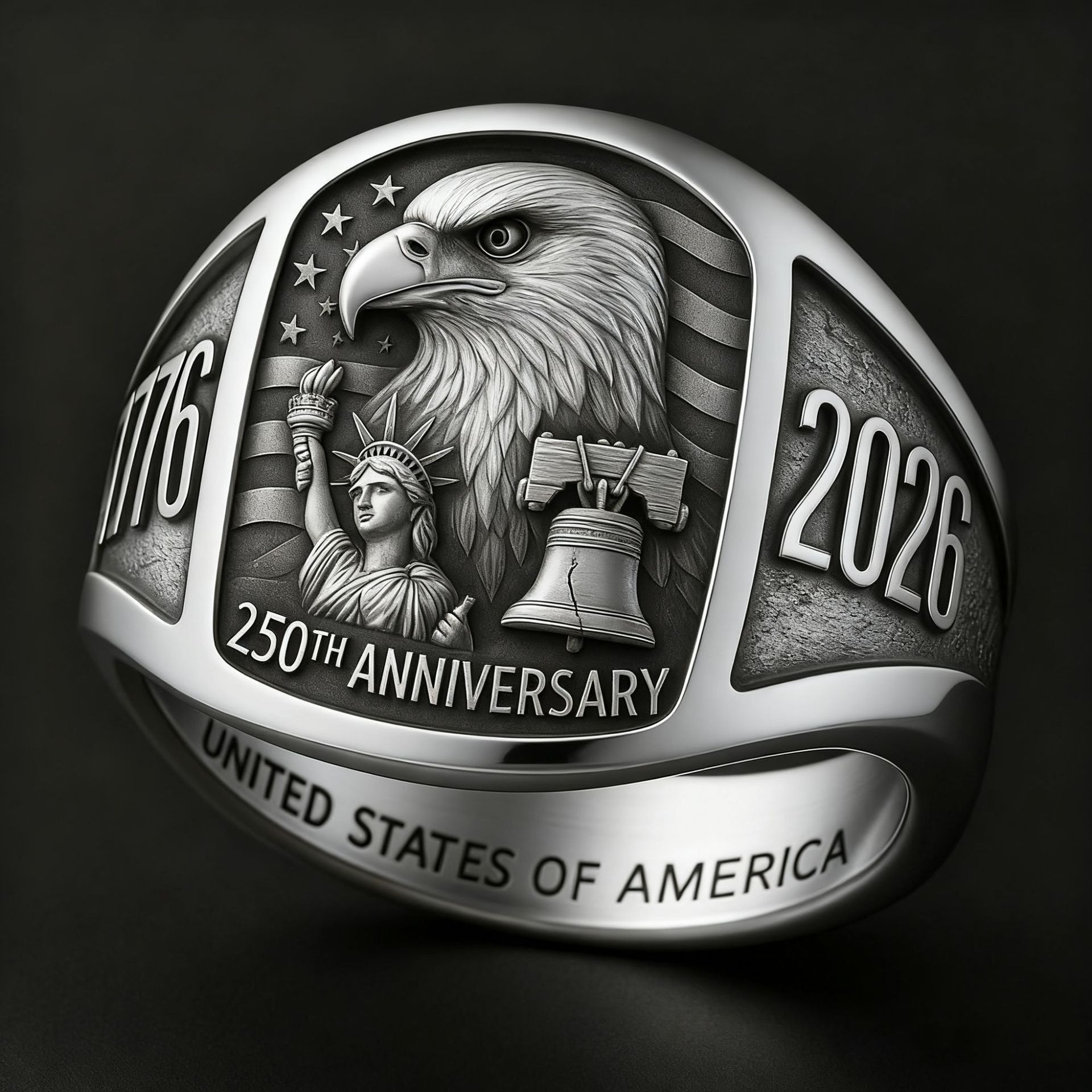 250th Anniversary of American Independence Commemorative Ring