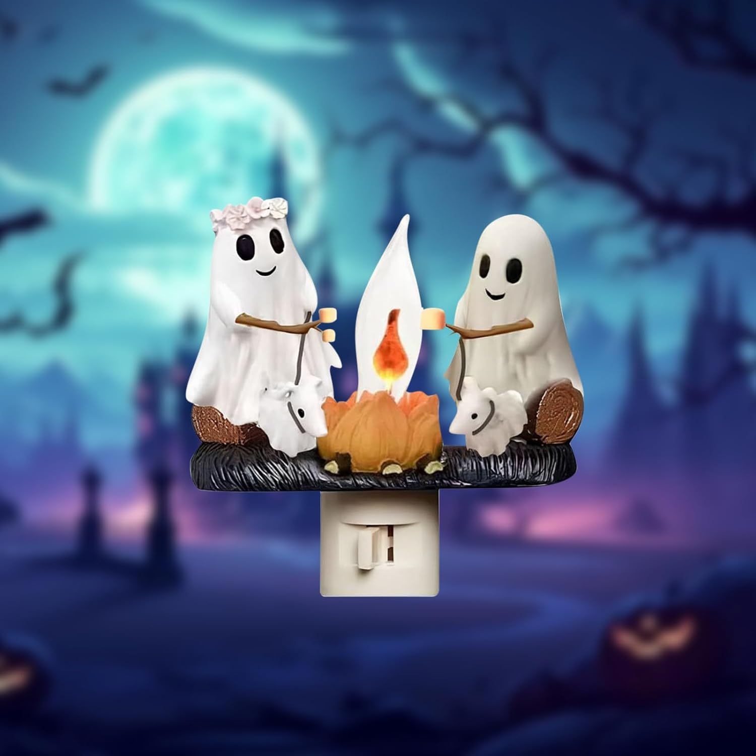 🔥Last Day Sale Price |  2025 Ghost Campfire Flickering Nightlight✨🔥👻