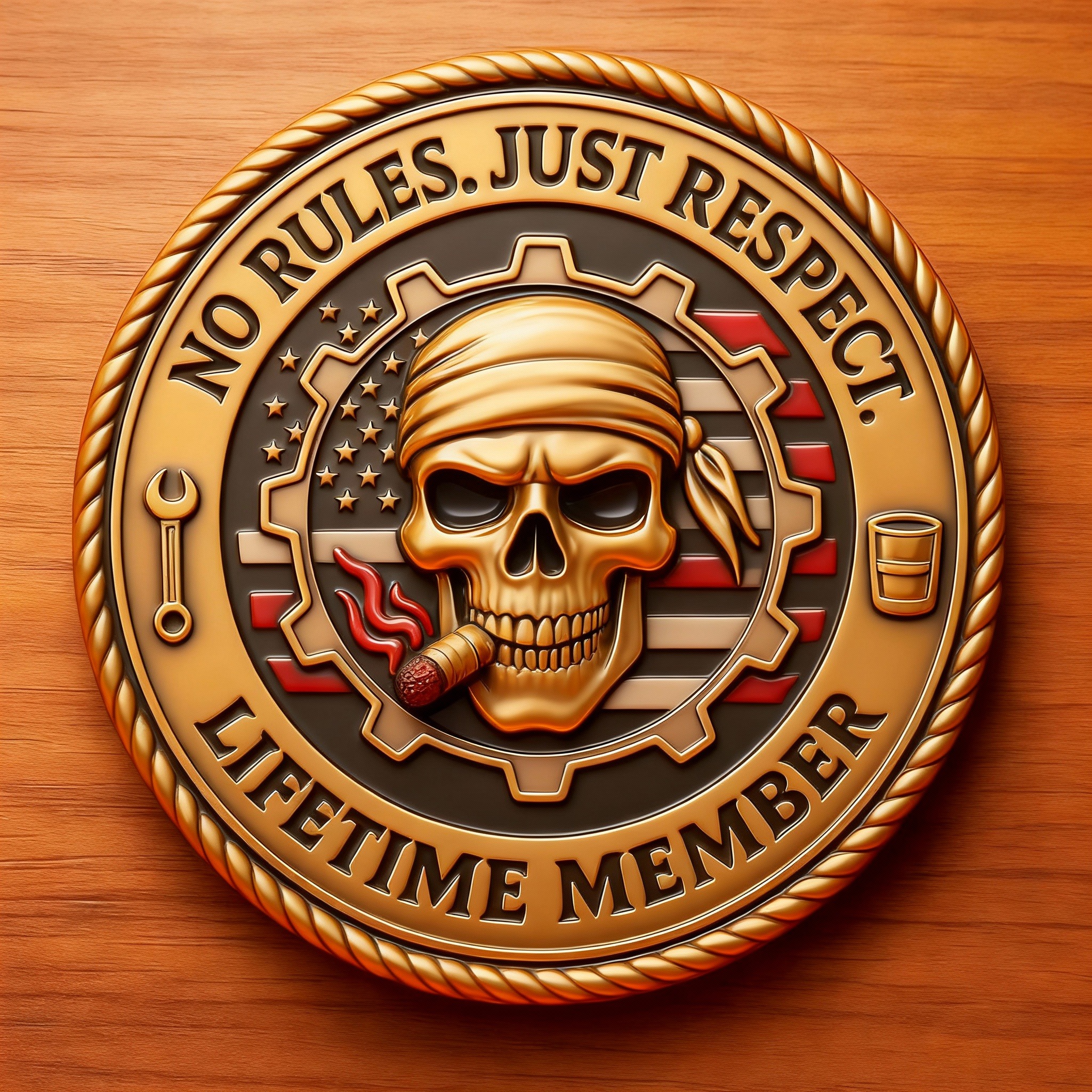 🛠️ Brotherhood of the Road — Commemorative Challenge Coin