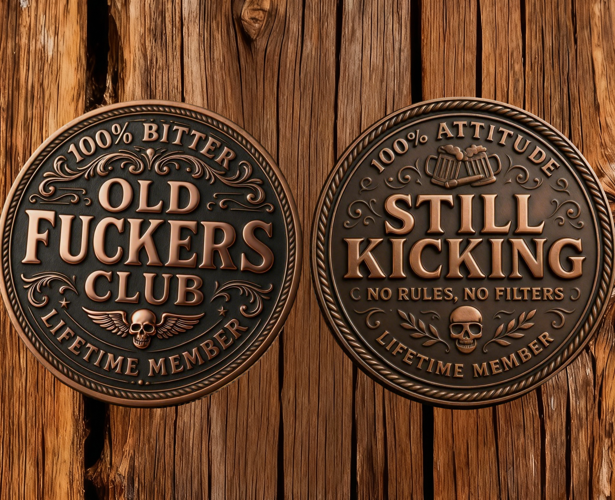 100% Bitter Old Fuckers Club: Claim Your Lifetime Member Flag