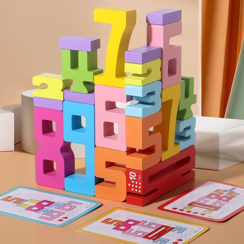 LAST DAY 50% OFF🔥Wooden Number Building Block (BUY 2 FREE SHIPPPING)