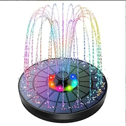 🌞Solar Fountain💧 – Bath Toy For Children, 1.5W Solar Panel Kit Water Pump, 4 Nozzles