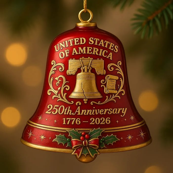 🔥Last Day 49% OFF -United States 250th Anniversary Bell Ornament