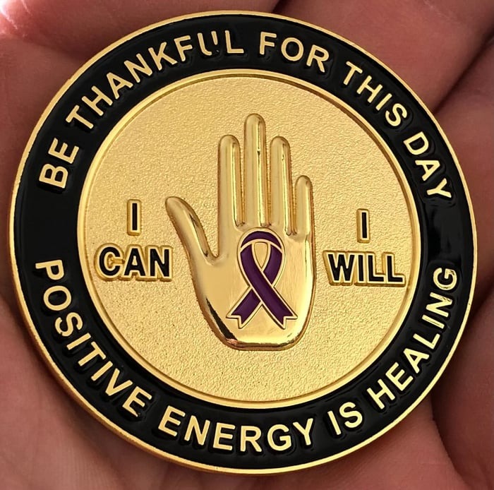 Cancer Awareness Survivor Challenge Coin