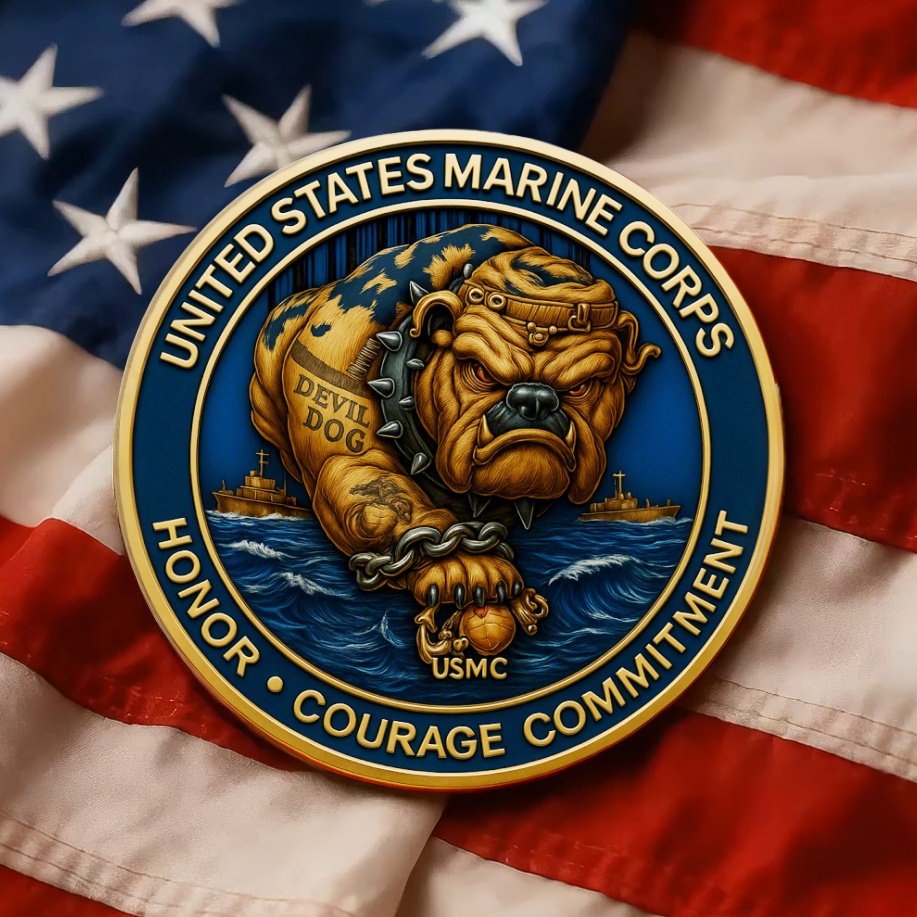 United States Marine Corps "Devil Dog" Commemorative Medal Landing Page