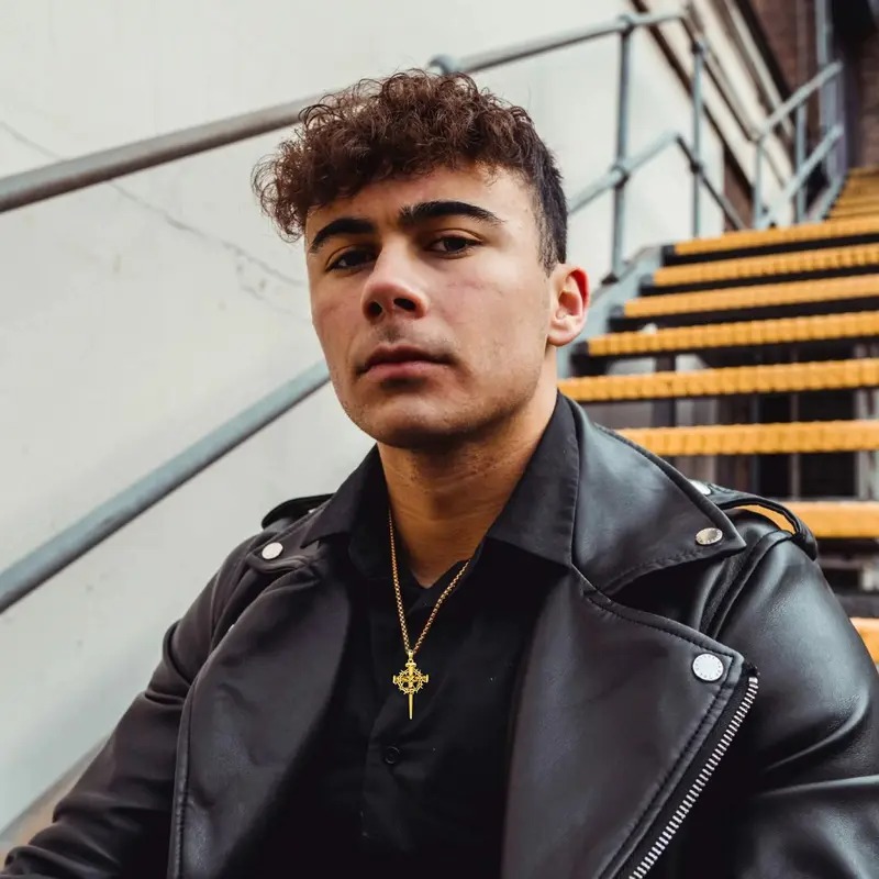 Nail Cross Crown of Thorns Necklace —  3-Nail Pendant & 22"+2" Stainless Steel Chain( buy