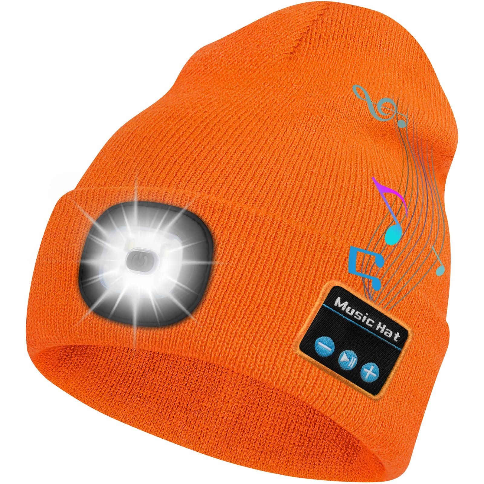 🎄Christmas Sale🏆50K+ SOLD!🎁2025 Upgraded Bluetooth Beanie Hat with Light
