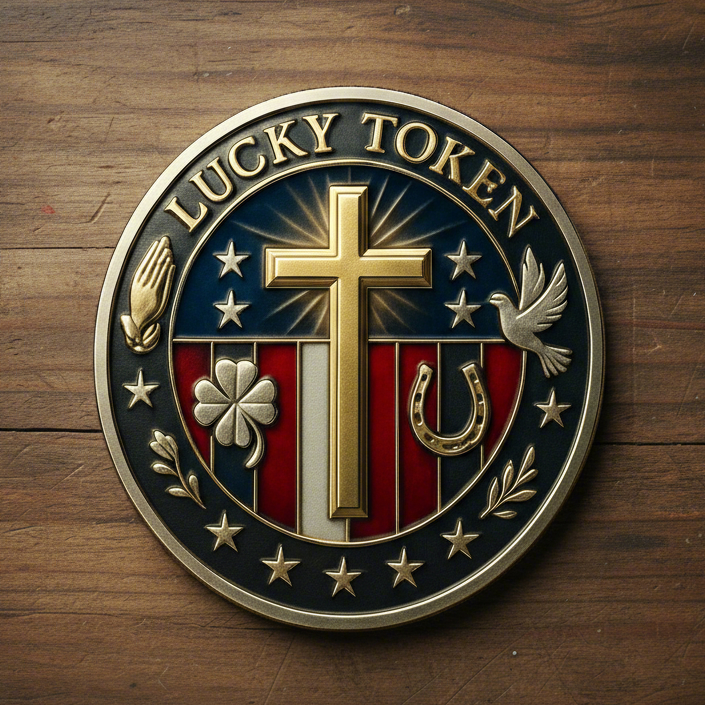 ✝️ Faith Brings Luck — A Blessed Lucky Token