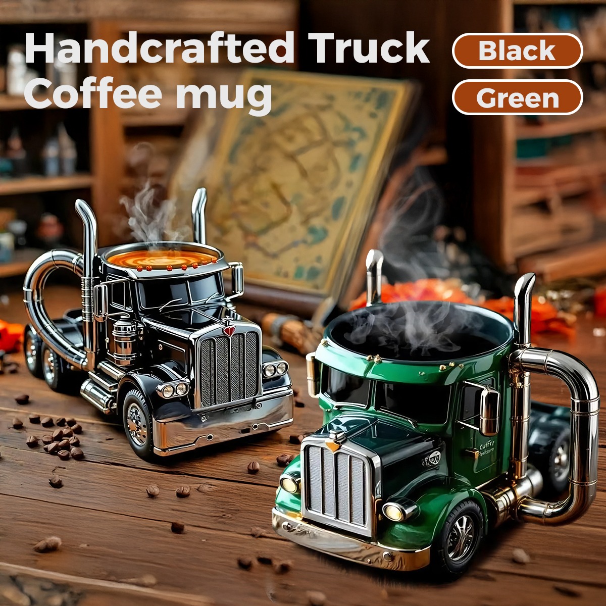 🔥LAST DAY 50% OFF - ☕️Food Grade Material🚛Handcrafted Truck Coffee Mug🎁BUY 2 GET FREE SHIPPING