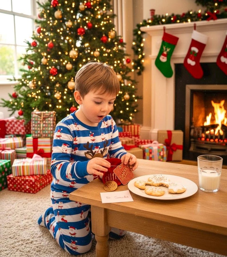 🎄Santa Gold Coin ‘THANK YOU For The Milk & Cookies’!🎅