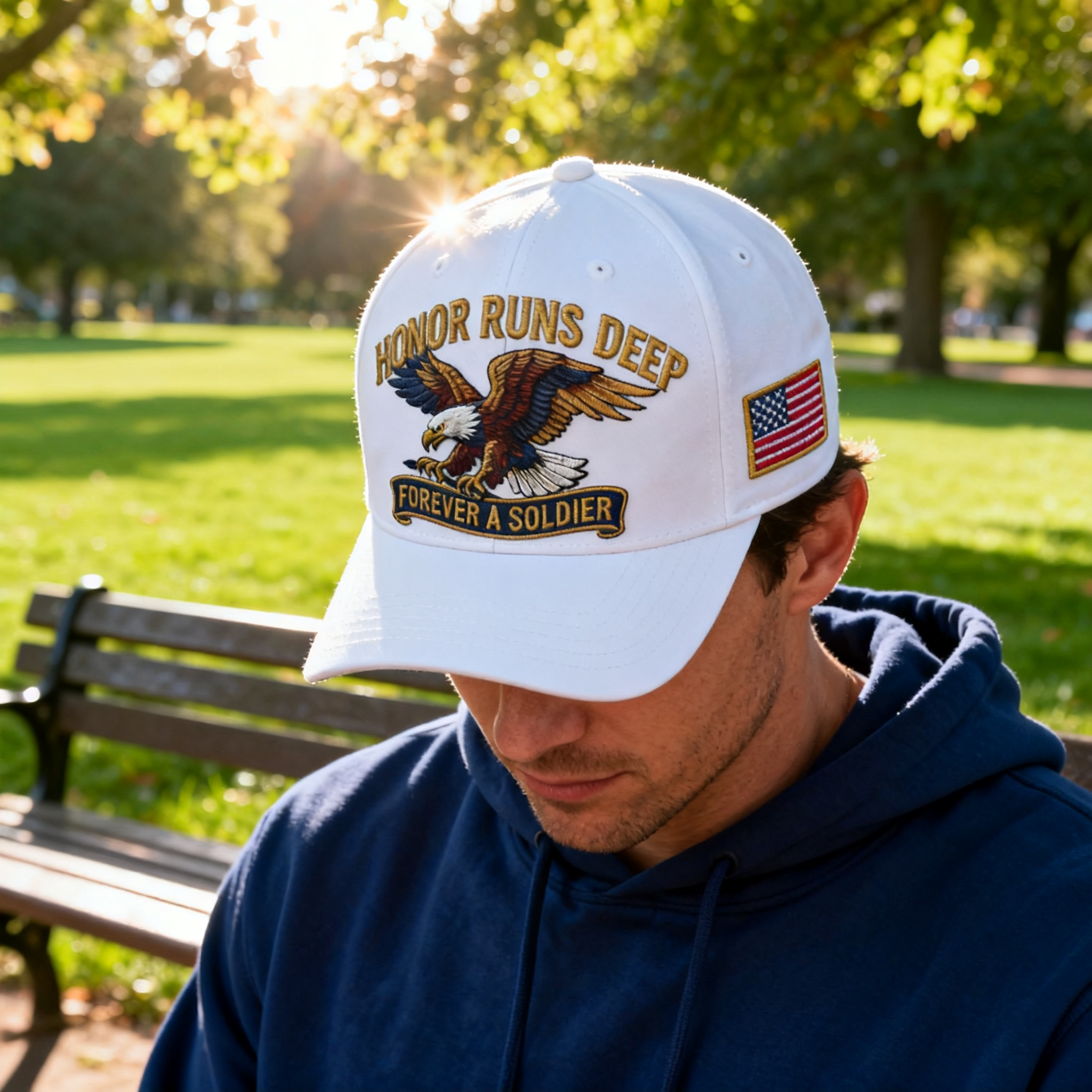 🎄Christmas Sale 50% OFF🔥🦅 HONOR RUNS DEEP™ — FOREVER A SOLDIER CAP