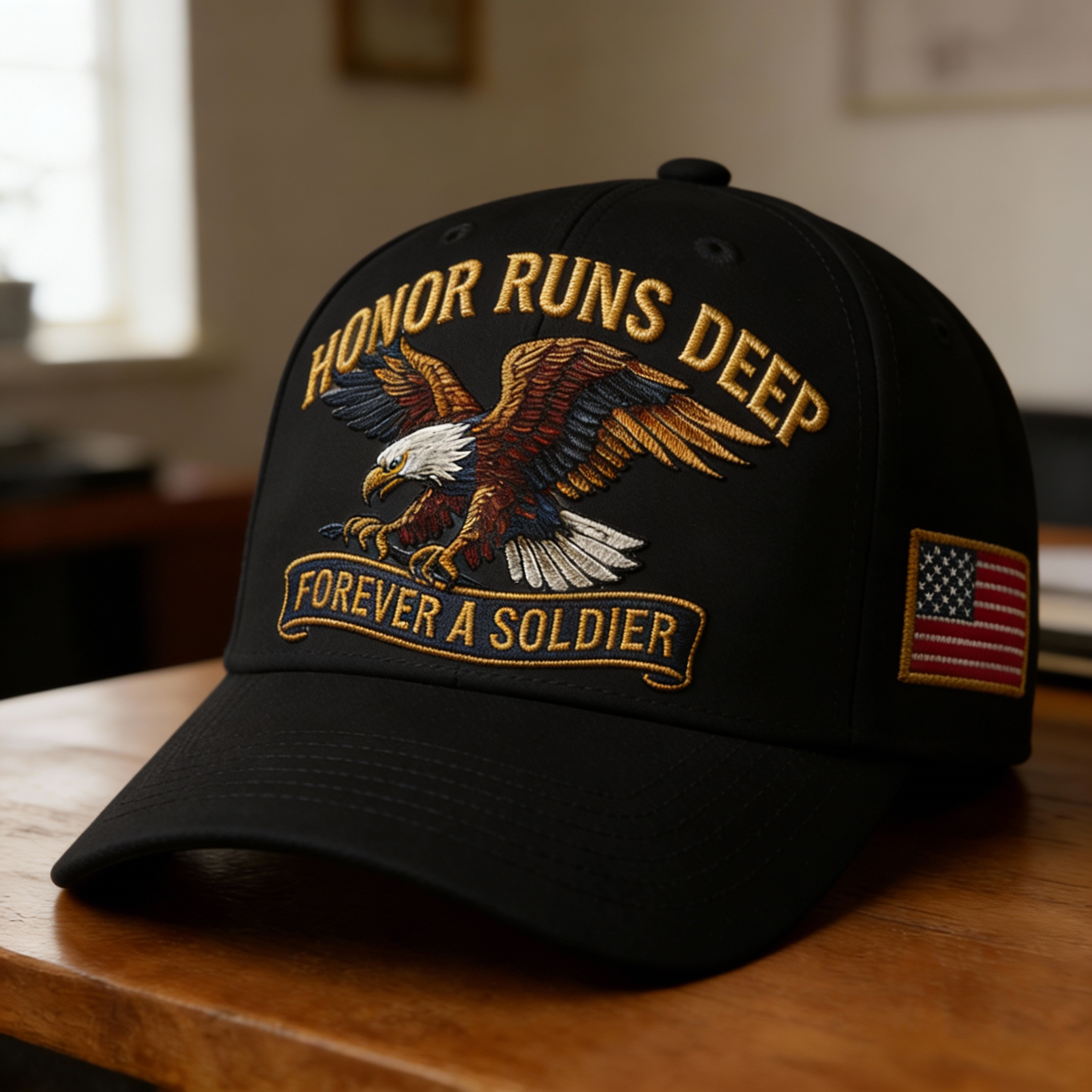 🎄Christmas Sale 50% OFF🔥🦅 HONOR RUNS DEEP™ — FOREVER A SOLDIER CAP