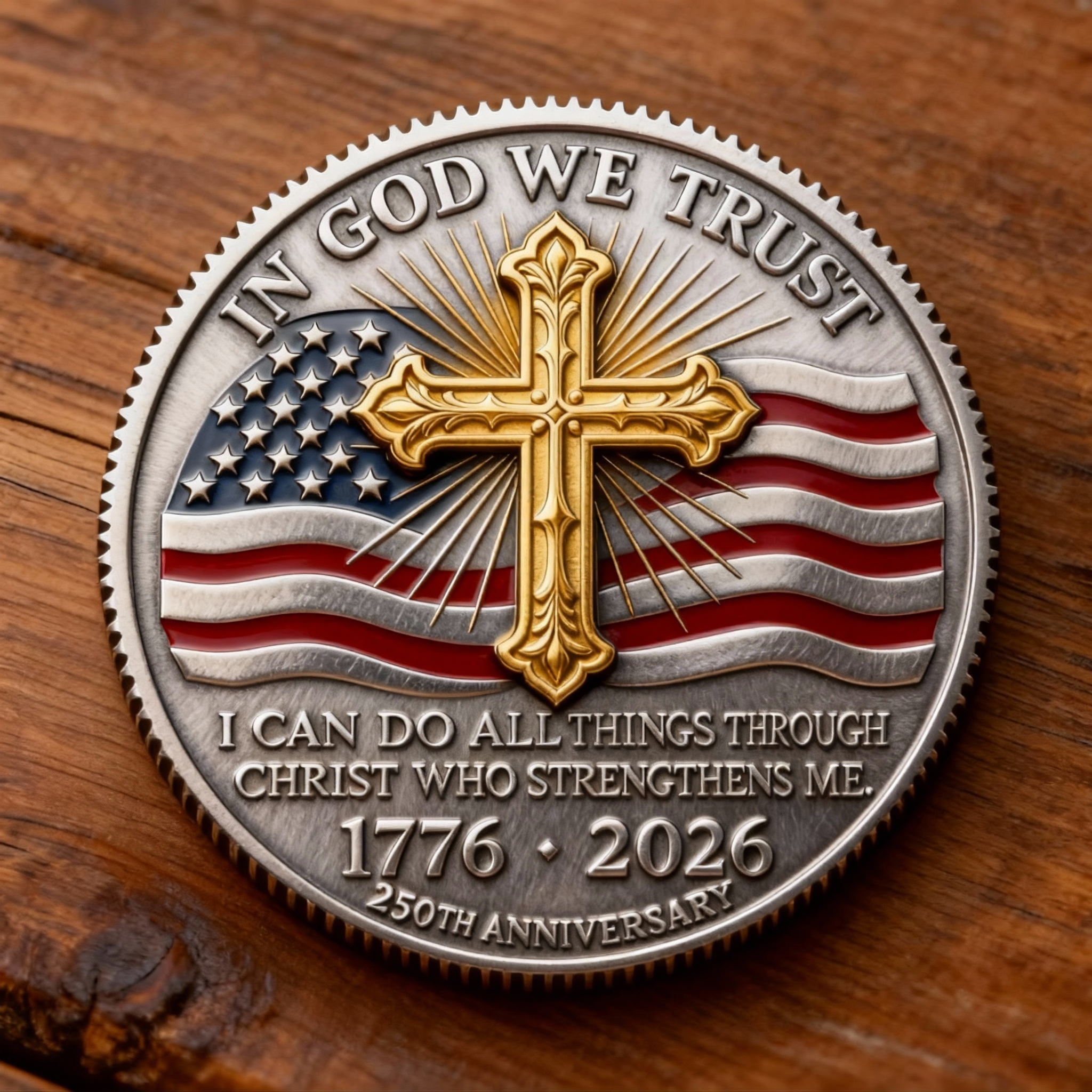 🎄Christmas Sale 50% OFF🔥250th Anniversary U.S. Commemorative Coin: Faith & Freedom United 