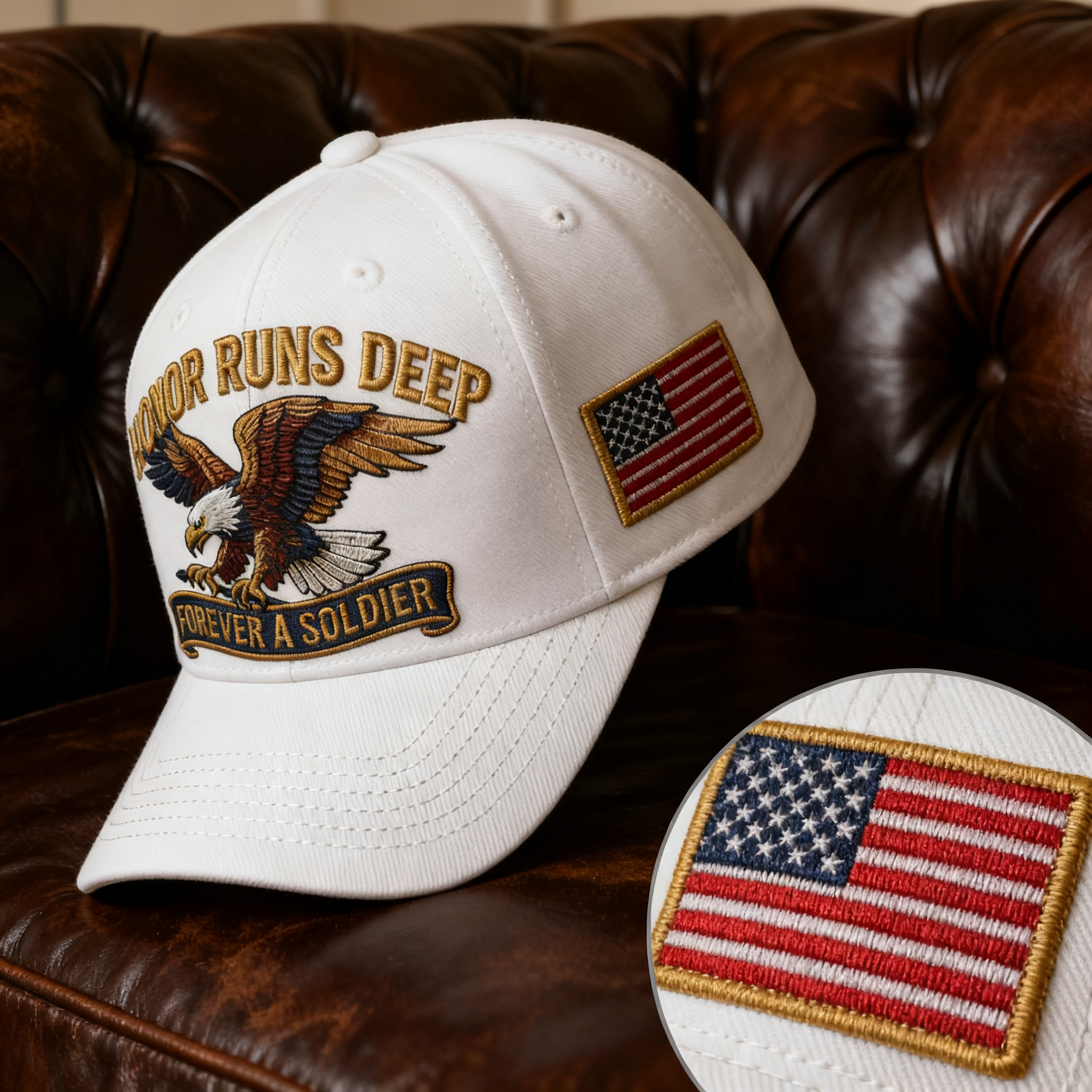 🎄Christmas Sale 50% OFF🔥🦅 HONOR RUNS DEEP™ — FOREVER A SOLDIER CAP