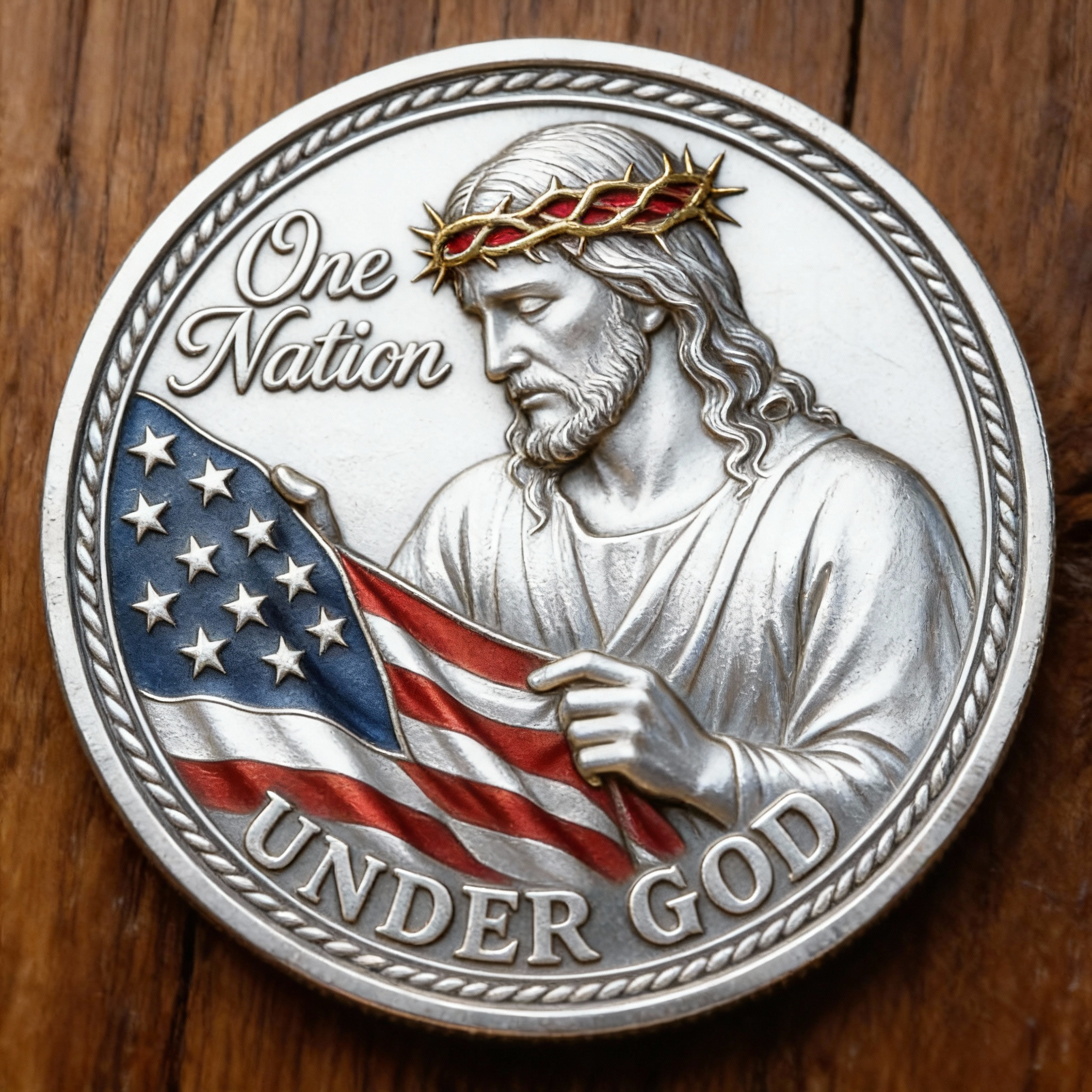 🏆Flash Sale 60% OFF - ✨ONE NATION UNDER GOD COIN— A Symbol of Faith. A Stand for America.