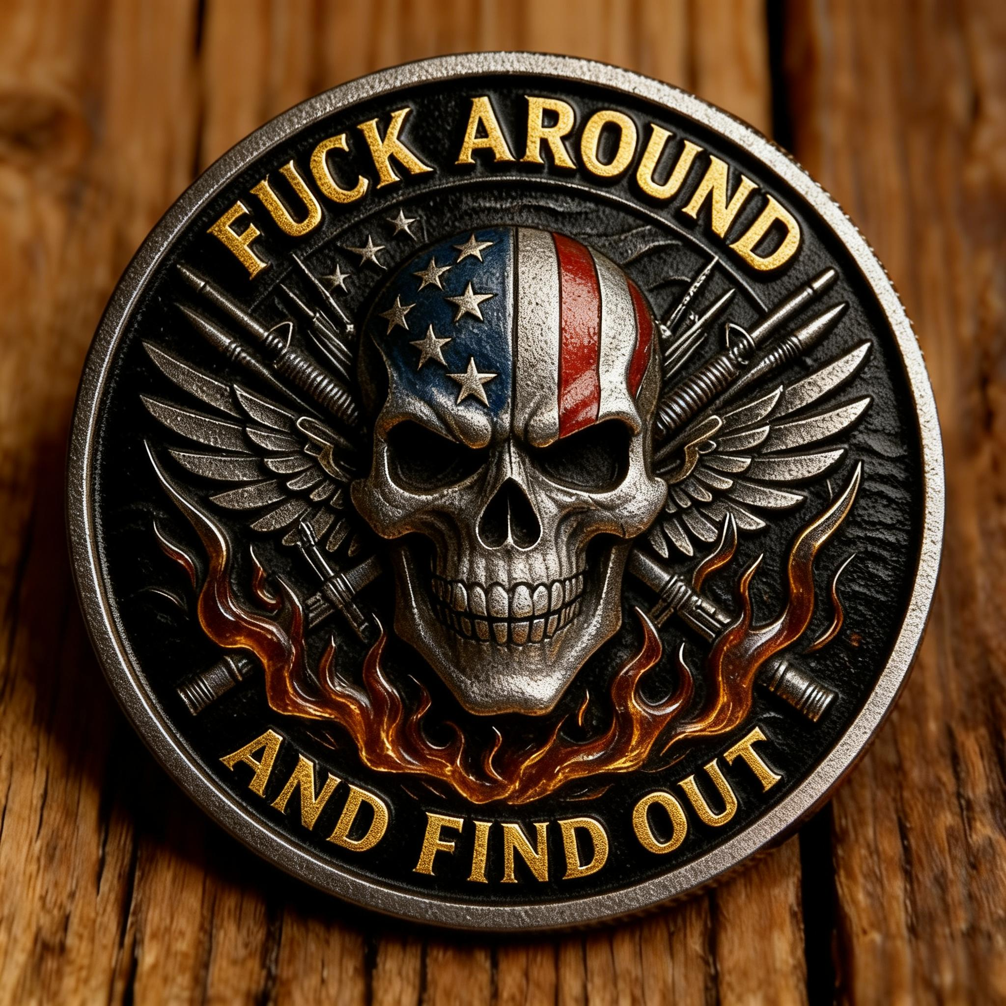 🔥 Baby Boomer Coin —  “F*** Around and Find Out” Commemorative Coin