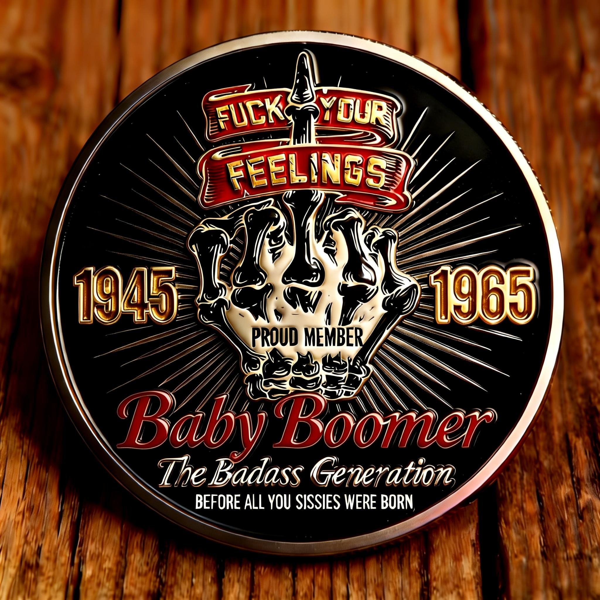 🔥 Baby Boomer Coin —  “F*** Around and Find Out” Commemorative Coin