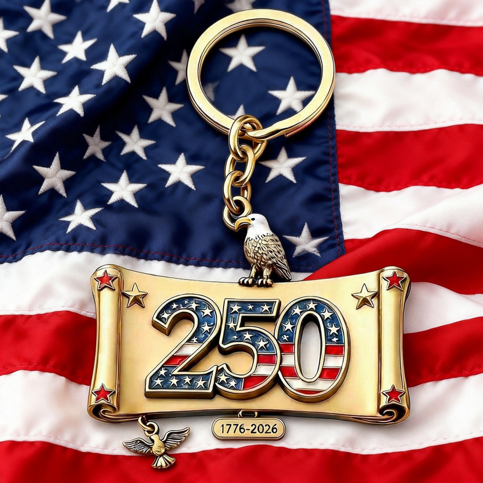 250th anniversary keychain