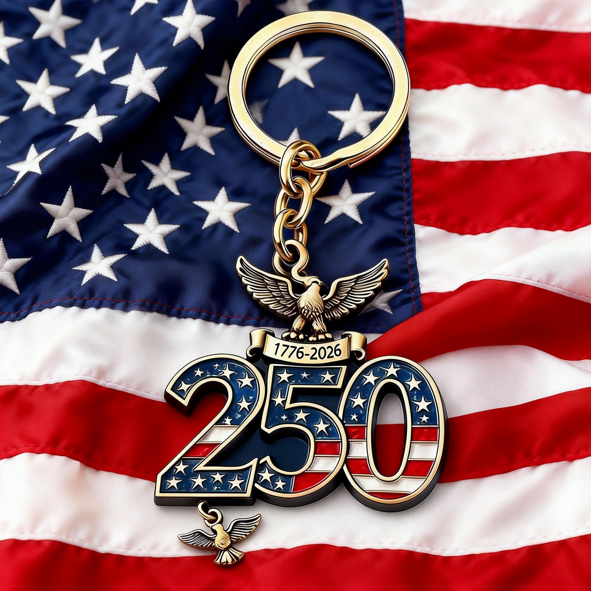 250th anniversary keychain