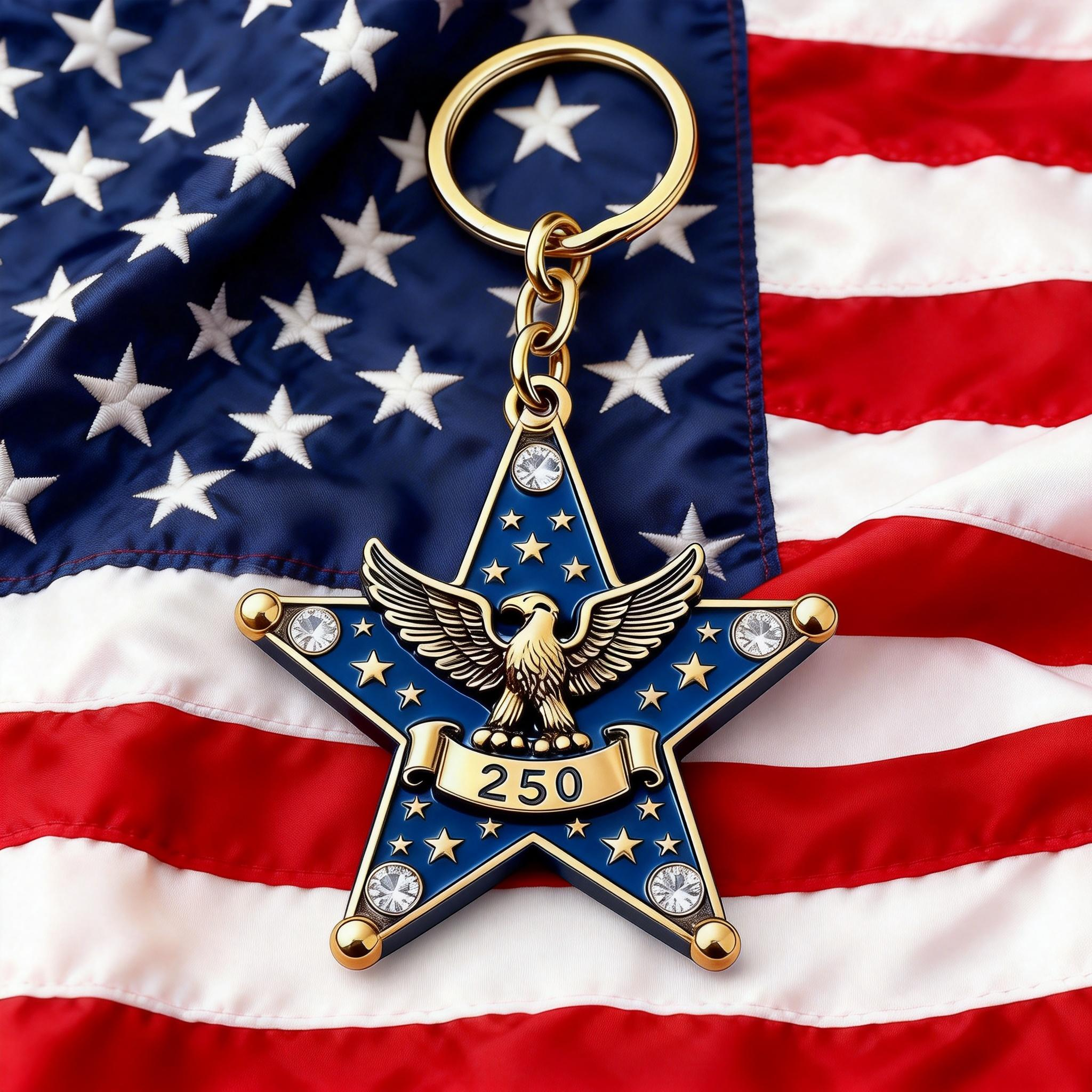250th anniversary keychain