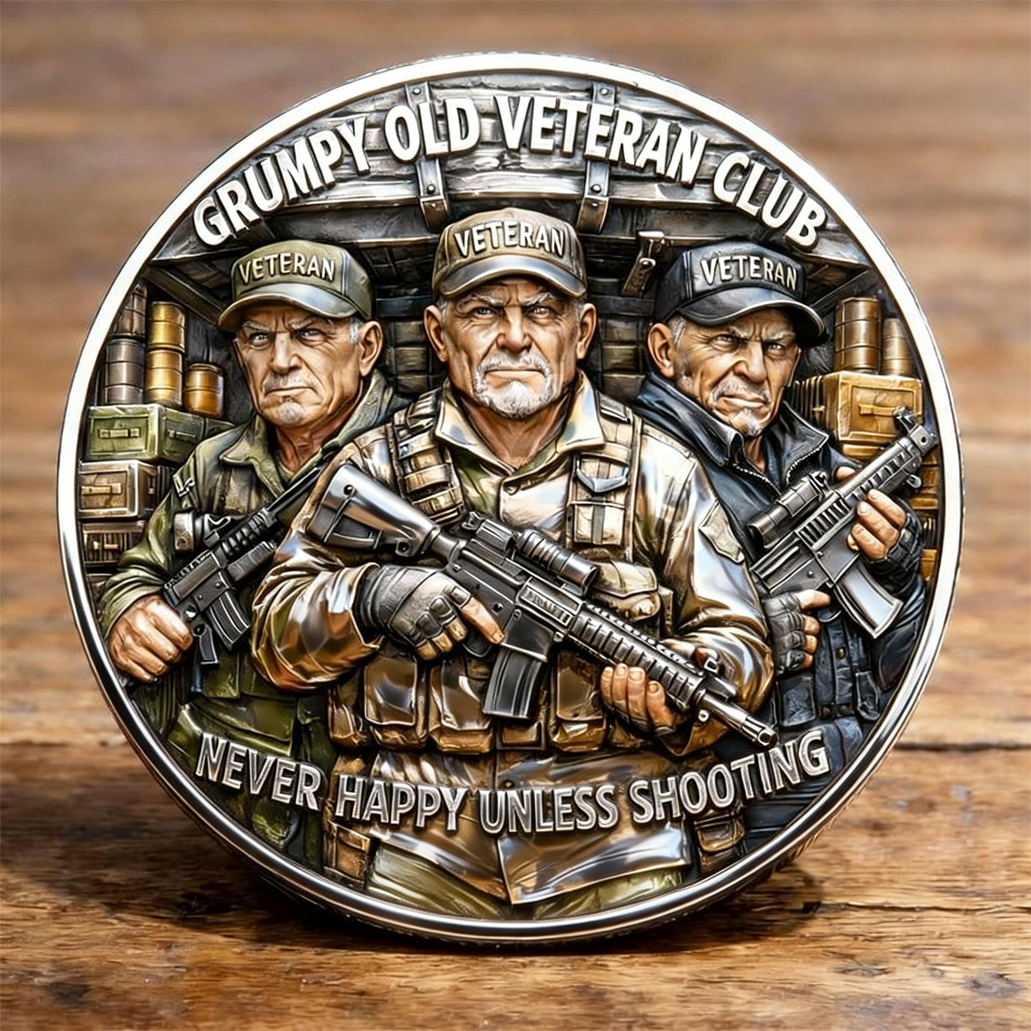 🏆Flash Sale 60% OFF - Grumpy Old Veteran Club Commemorative Coin