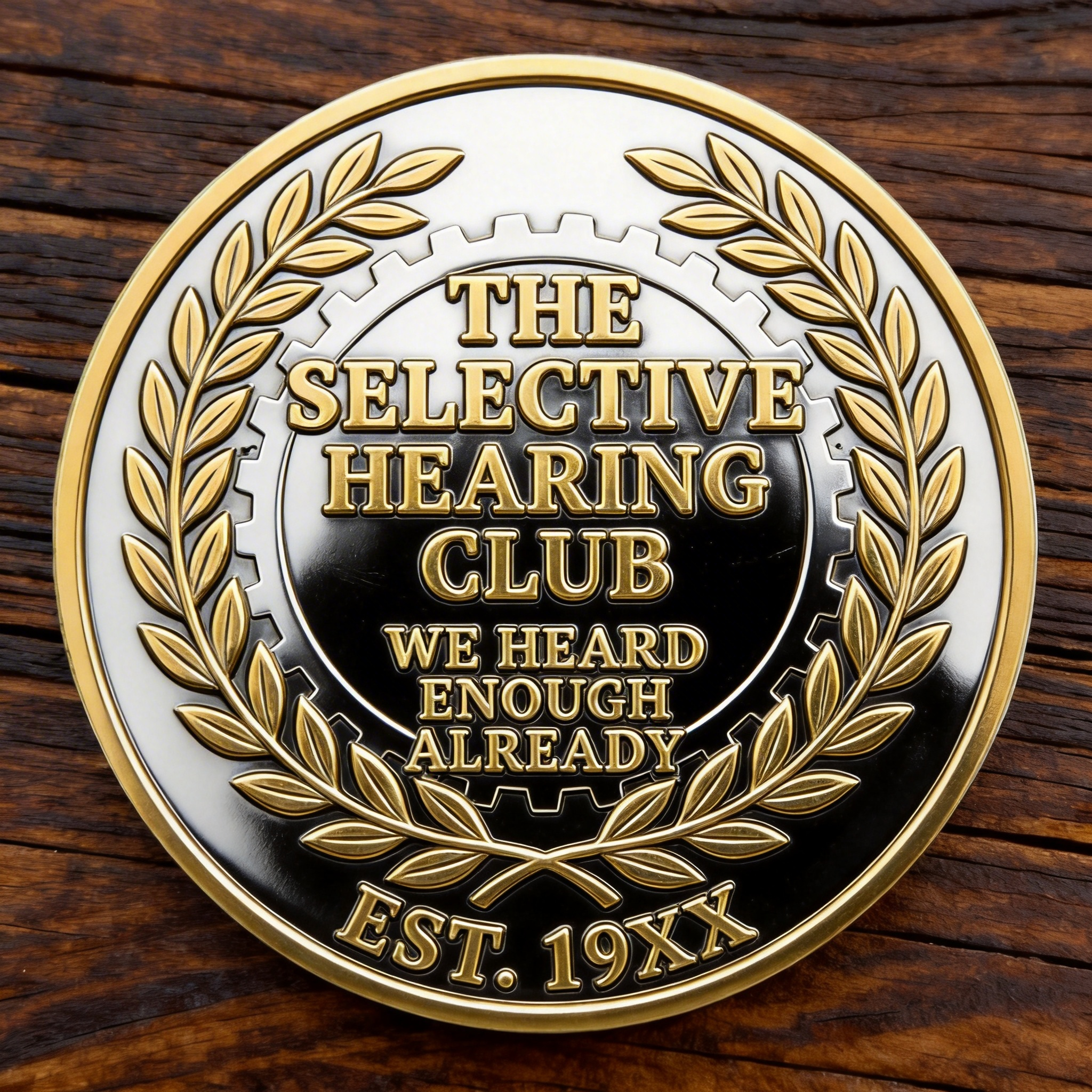 🪙 TALK LOUDER OR JUST TEXT ME  Challenge Coin