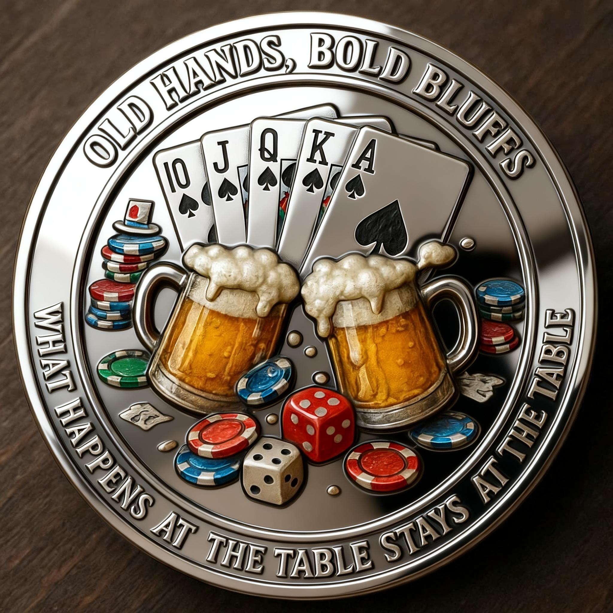 Last Day 49% OFF-OLD BASTARDS POKER CLUB CHALLENGE COIN