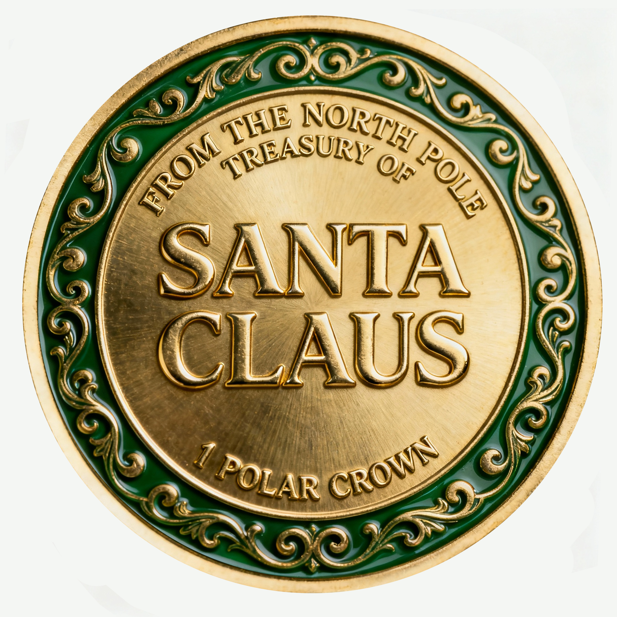 🎄Santa Gold Coin ‘THANK YOU For The Milk & Cookies’!🎅
