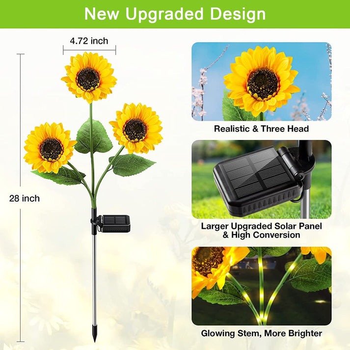 🌻Factory Direct Sales 49% Off - 🌞Solar LED Sunflower Garden Lights-29.6inch/74cm