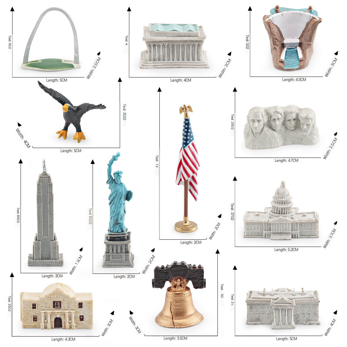 U.S. 250th Anniversary Celebration Architectural Model Ornament