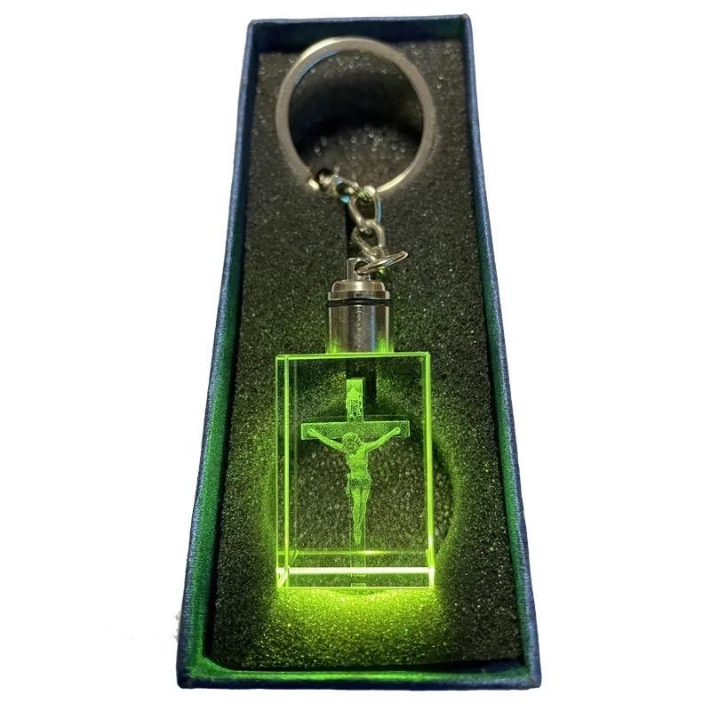 ✝️ Jesus Carved Religious Keychain (7-Color LED)- Buy 2 Get Free Shipping