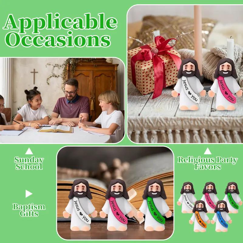 Mini Jesus Figures - Gifts for Halloween Thanksgiving Christm