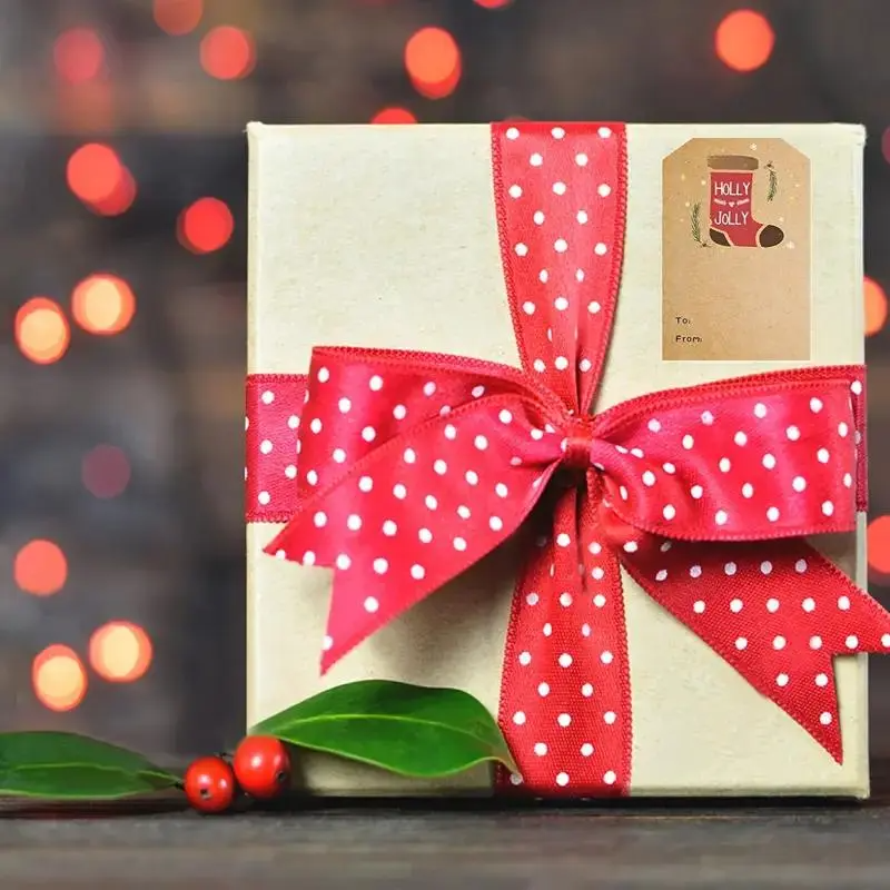 🎁 LAST DAY 49% OFF-Christmas Stickers Roll – 500 Labels Per Roll