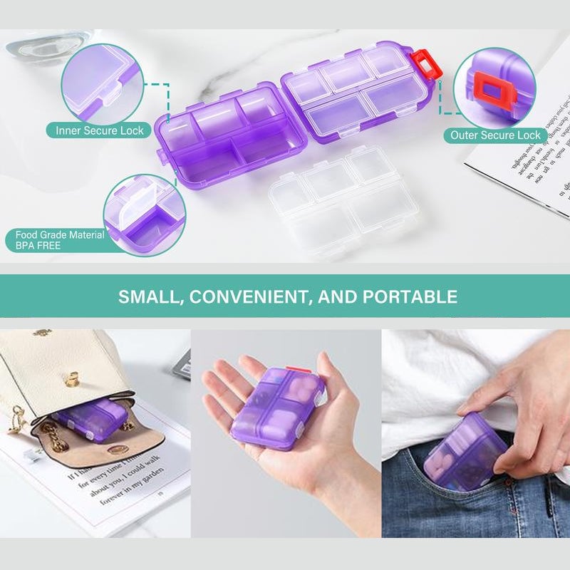 🌸Mother's Day Hot Sale 49% OFF🌸Travel Pill Organizer Box (161 Labels for Customization)