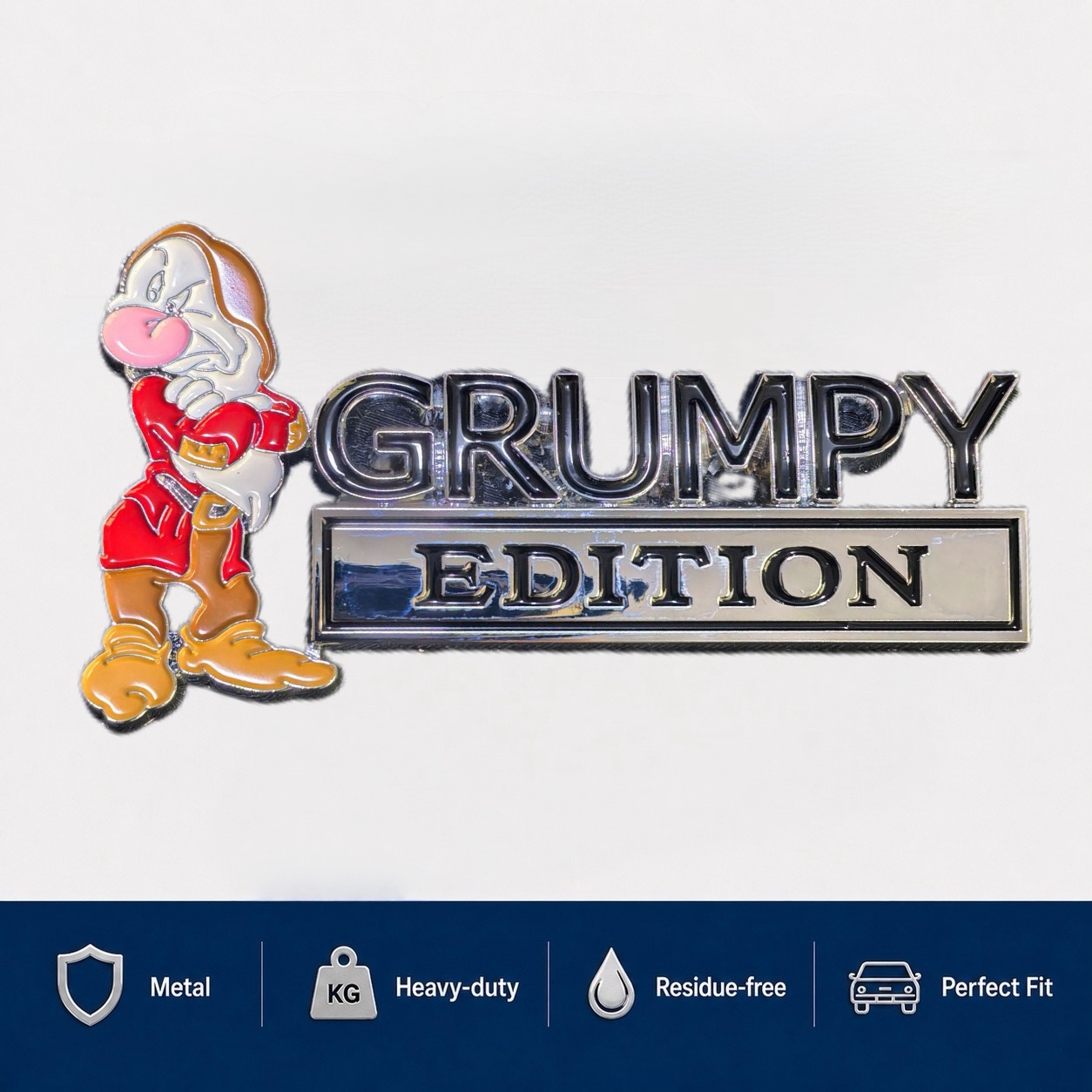 Grumpy Edition Metal Badge