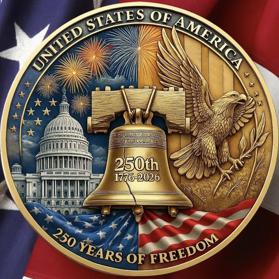 🎉Last Day 49% OFF -Eagle & Liberty America 250th Anniversary Commemorative Coin
