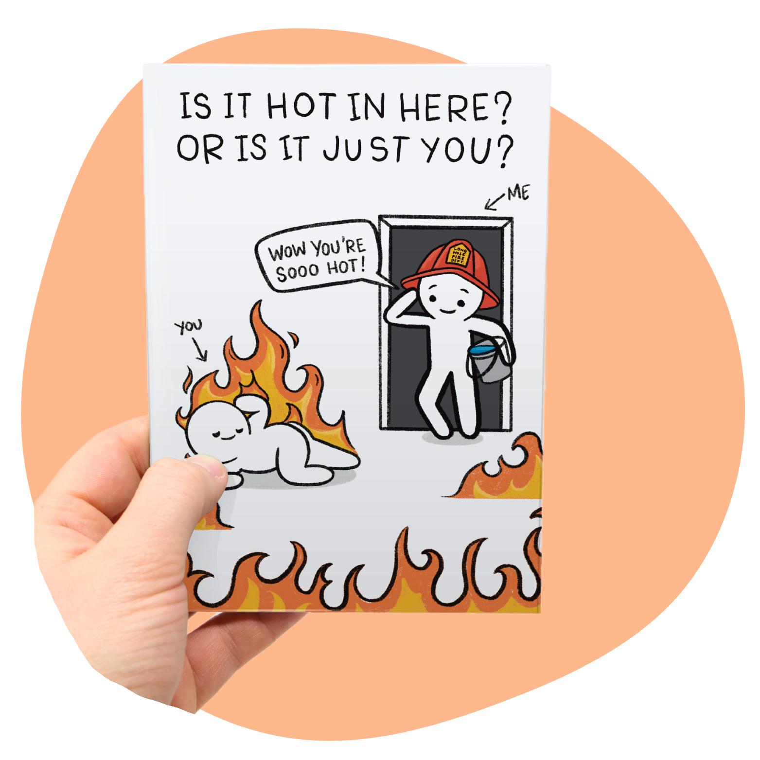 Mothers Day Card - Funny Mother's Day Cards for Mom - 5x7 Inch Individual Greeting Card with Kraft Envelope - Hand-Drawn Designs by Artists