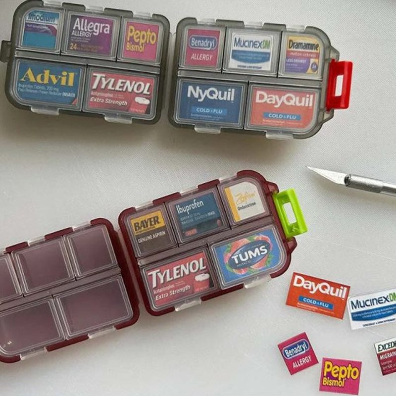🌸Mother's Day Hot Sale 49% OFF🌸Travel Pill Organizer Box (161 Labels for Customization)