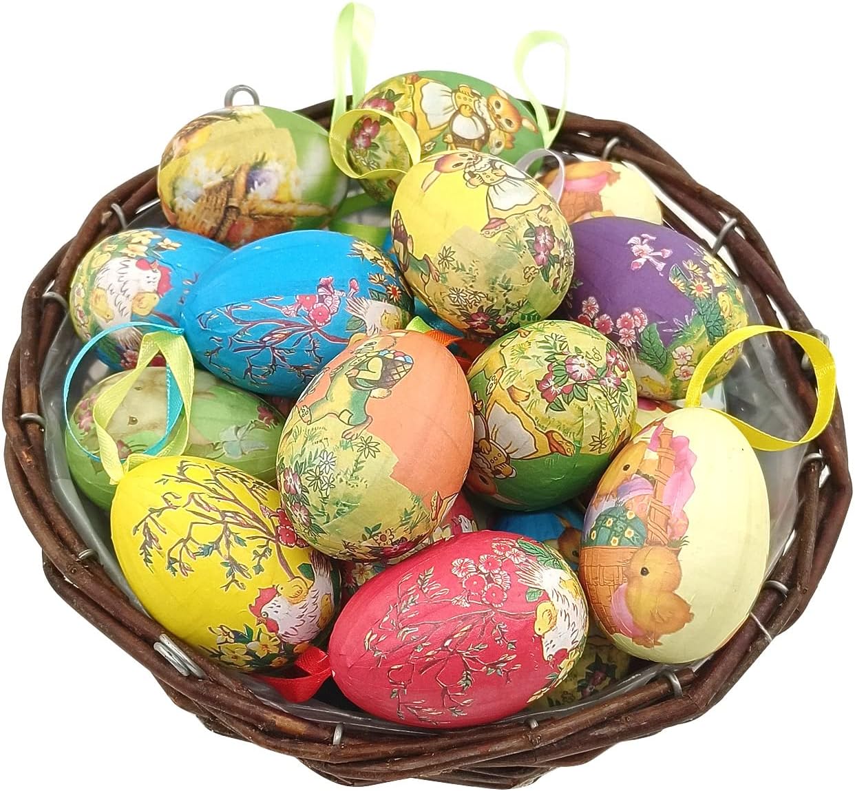 🔥This Week Special Offer 49% OFF -🥚Vintage Style Egg Hanging Ornaments Easter Decoration