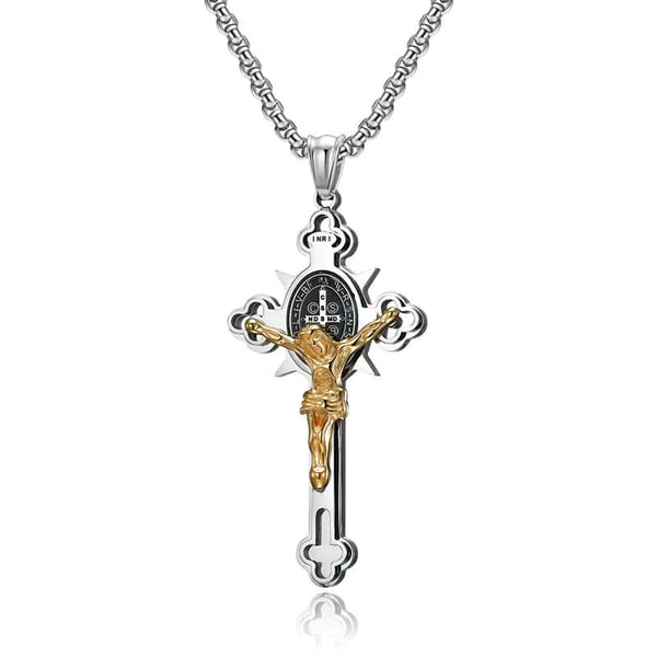 🙏ST.Benedict Protection Cross Power Pendant Necklace