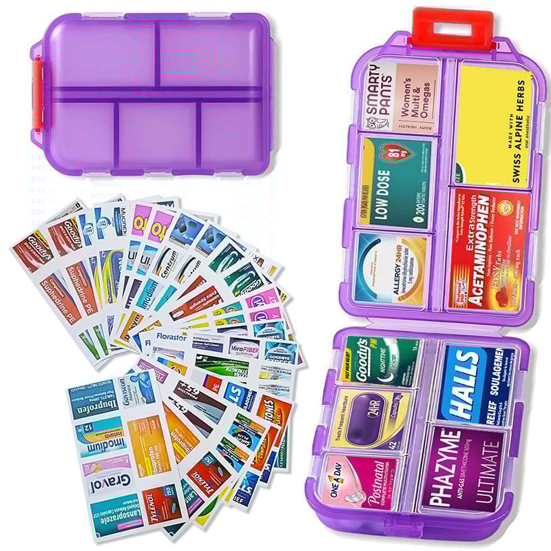 🌸Mother's Day Hot Sale 49% OFF🌸Travel Pill Organizer Box (161 Labels for Customization)