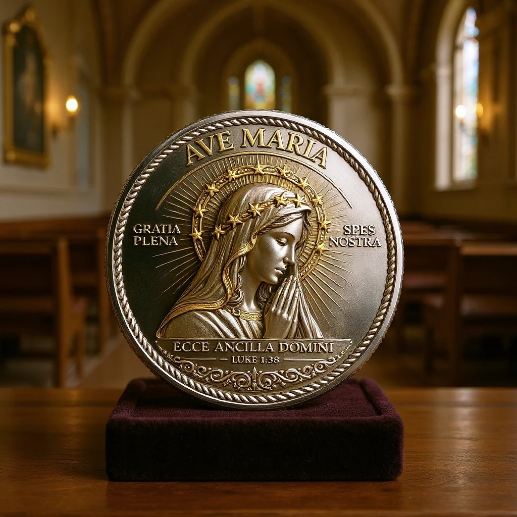 🏆Flash Sale 60% OFF - ✝️ Ave Maria – Sacred Devotion Commemorative Coin