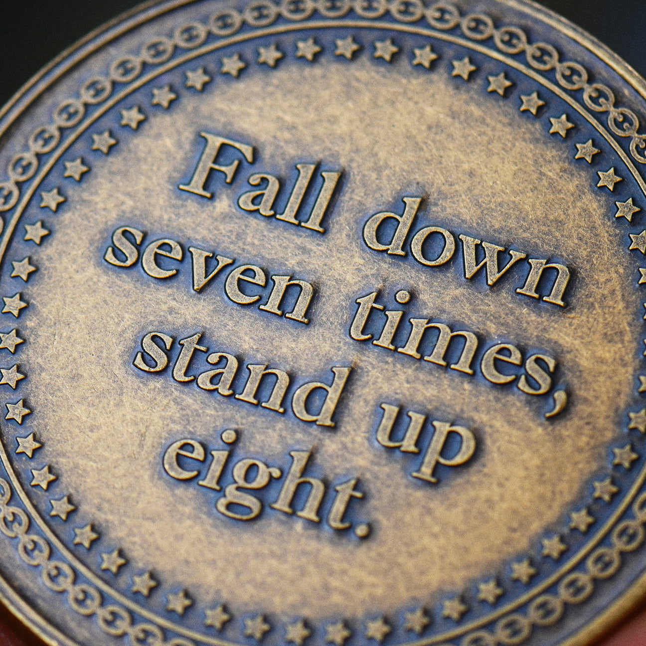 Never Give Up Challenge Coin