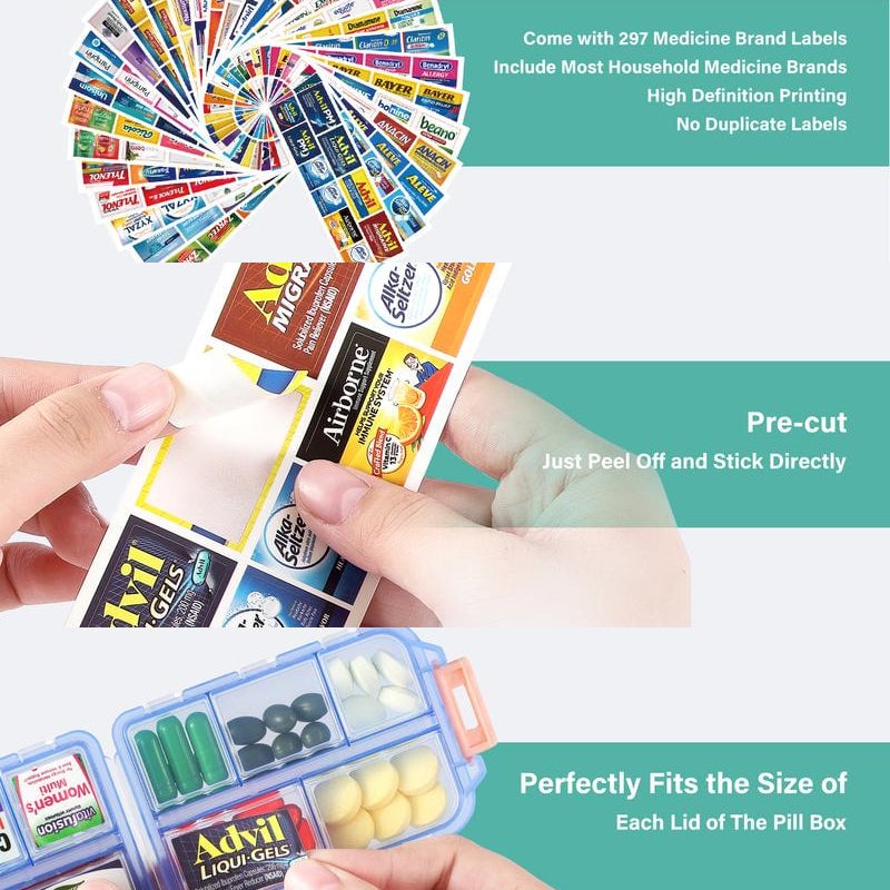 🌸Mother's Day Hot Sale 49% OFF🌸Travel Pill Organizer Box (161 Labels for Customization)