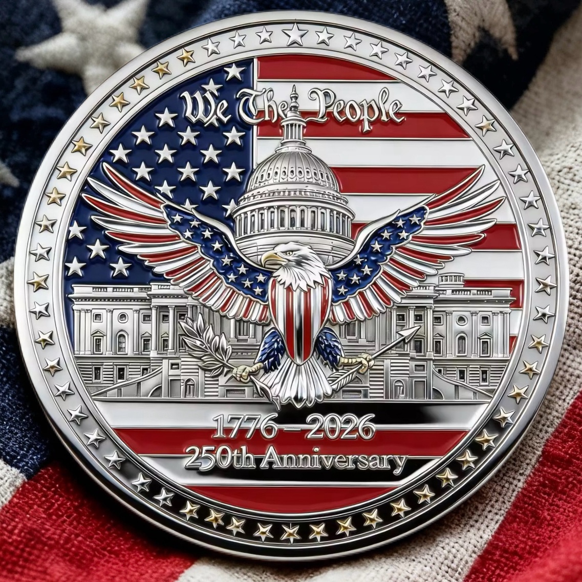 🦅United States 250th Anniversary Coin-WE THE PEOPLE!