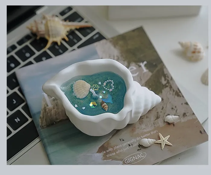 💰Only $9.9 for this handmade viral seashell scented candle! 📕✨