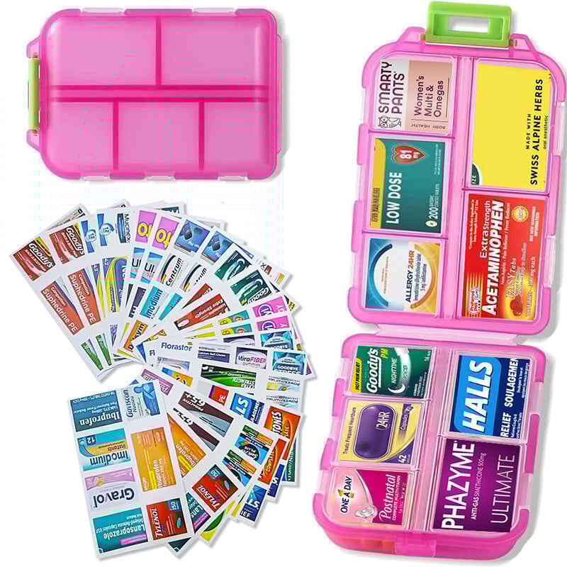 🌸Mother's Day Hot Sale 49% OFF🌸Travel Pill Organizer Box (161 Labels for Customization)
