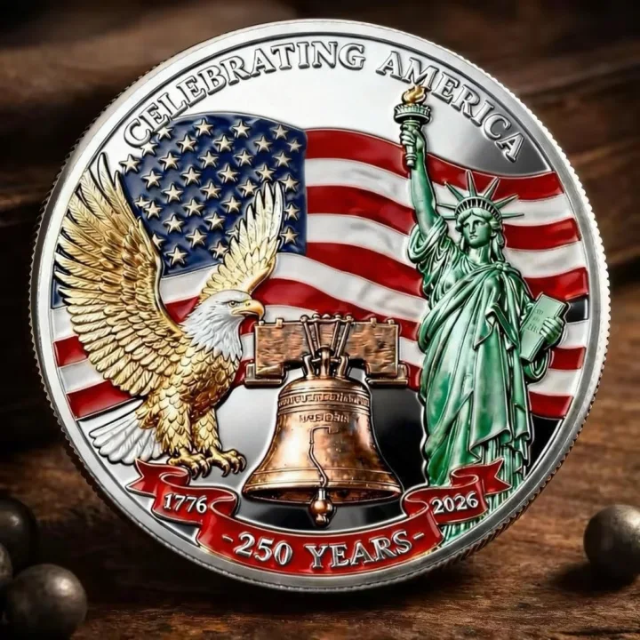 🏆Flash Sale 60% OFF -“250 Years of Freedom” – America Semiquincentennial Commemorative Coin (1776–2026) 🇺🇸🪙