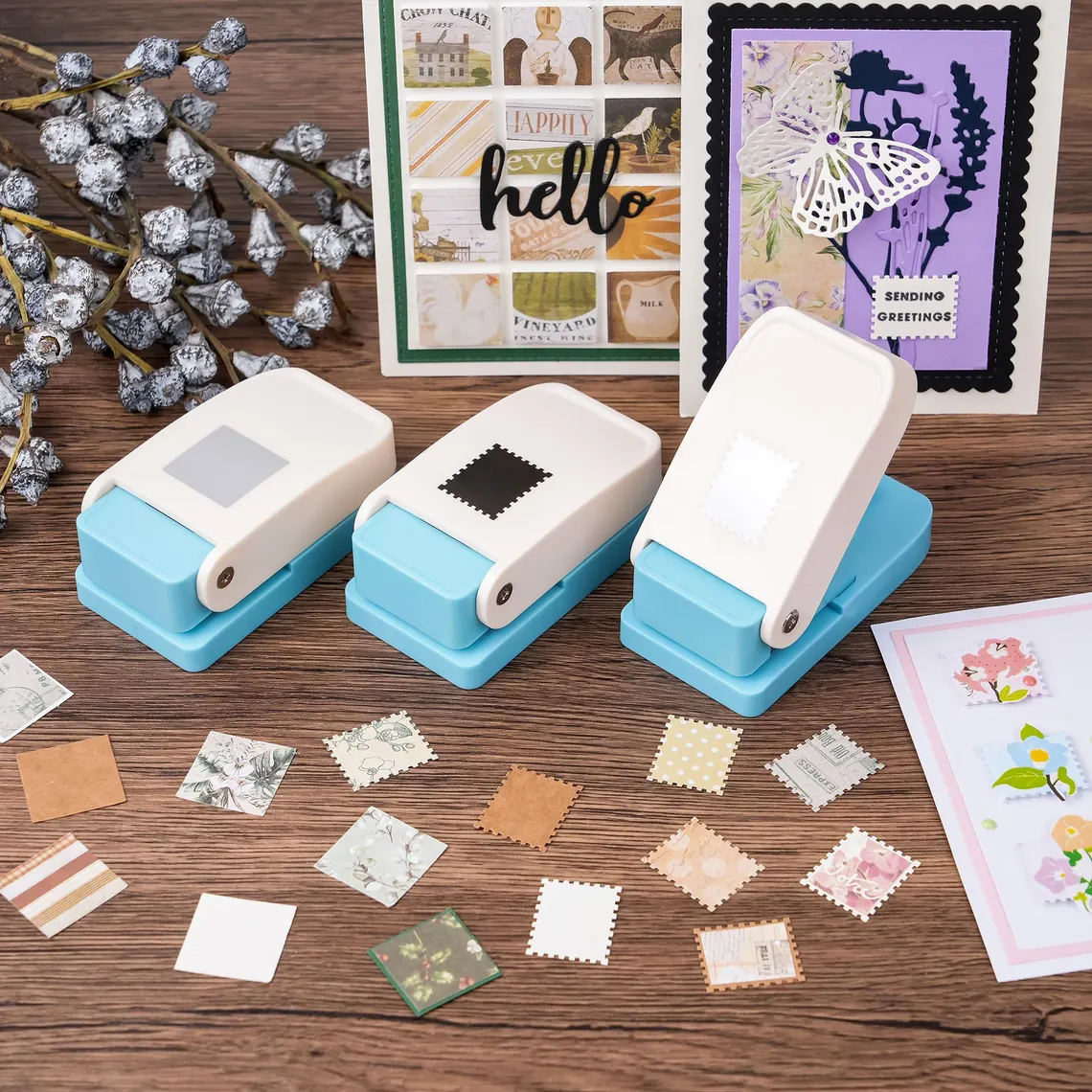 Stamp Puncher|Stamp Shape Hole Puncher for Crafts