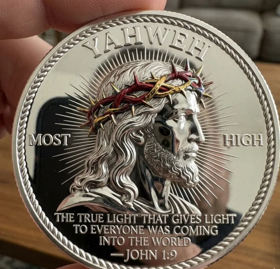 🏆Flash Sale 60% OFF - 🙏“Yahweh – The Living Light” Faith Commemorative Coin